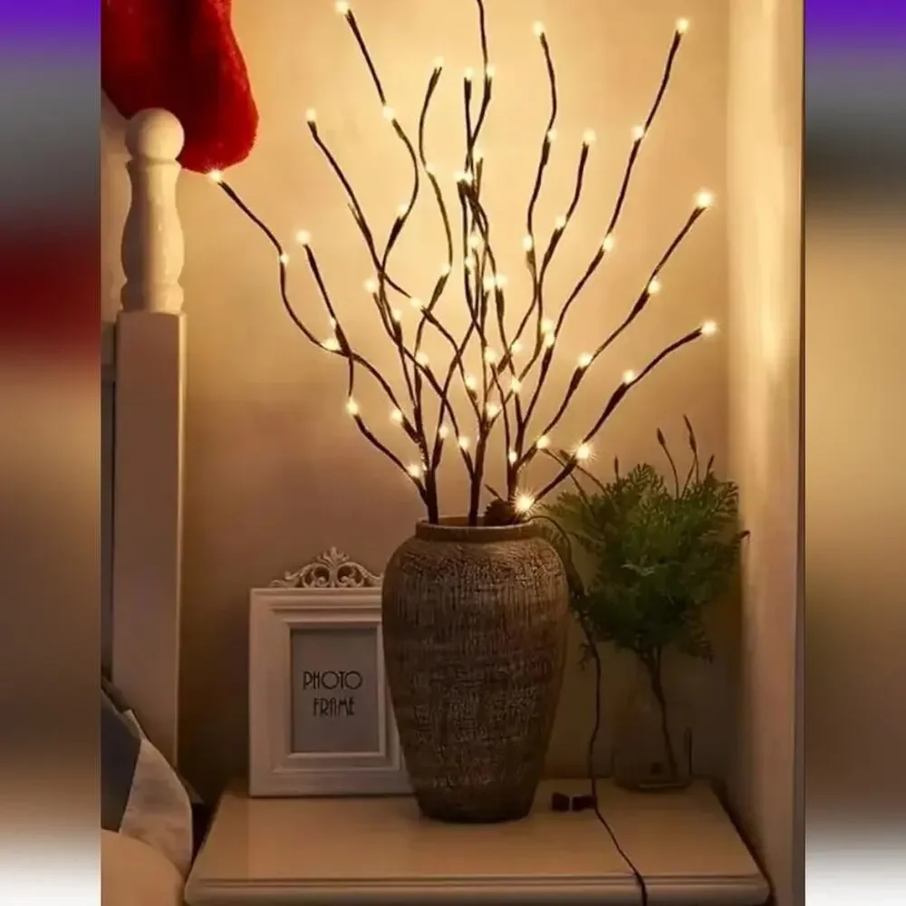 2Pcs 40 LED Branch Lights - Indoor Decoration Lighting for Weddings, Birthdays